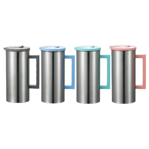 เหยือกสแตนเลส 1.6 ลิตร ขวดน้ำอเนกประสงค์สำหรับใช้ในบ้าน กาต้มน้ำชา เหยือกโลหะสำหรับงานปาร์ตี้ แคมป์ปิ้ง ครัว ท่องเที่ยว ใส่นม - Product Image 4