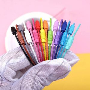 Colorful Coated Eco-Friendly Stainless Steel Wire Cable Keychain with Locking Key Ring and Rope - Product Image 5