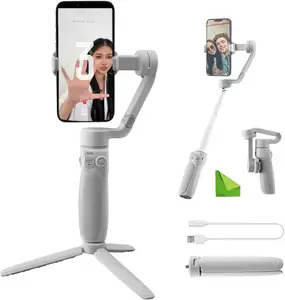 <span class=keywords><strong>Stabilisateur</strong></span> de cardan pour smartphone <span class=keywords><strong>Zhiyun</strong></span> lisse Q4, trépied de bâton de selfie de bâton d'extension intégré, kit vidéo portable et pliable - Product Image 1