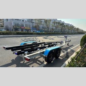 <span class=keywords><strong>Remorque</strong></span> marine en aluminium argenté de 27 pieds à double essieu avec couchettes en <span class=keywords><strong>bois</strong></span>, certifiée VIN DOT - Product Image 3