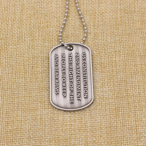 עיצוב לוגו מתכת חינם תליון תג כלב ייצור שרשרת אישית חרוט שם סגסוגת אבץ חיית המחמד - Product Image 3