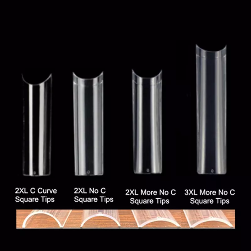 Clear Natural Extra Long XXL Square