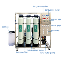 Système d'irrigation agricole pour serres agricoles, système d'osmose inverse (RO) 250 LPH, station d'eau avec réservoir FRP pour usine