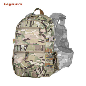 กระเป๋าเป้สะพายหลังยุทธวิธี Legum ขนาด 20-35 ลิตร ระบบ Molle สำหรับกิจกรรมกลางแจ้ง ลายพราง พร้อมช่องขยายแบบเสื้อกั๊ก - Product Image 1