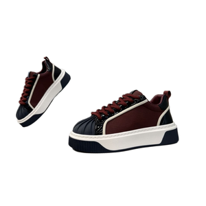 Elegantes Zapatos Deportivos Casuales para Hombre, Transpirables, Ligeros, con Suela Gruesa, para Invierno/Primavera, Parte Superior de Cuero Plano, Modernos y Cómodos - Product Image 1