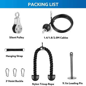 Durable Home Fitness Pull-down Training <b>Sets</b> Multifunctional <b>Lift</b> <b>Weighted</b> Pulley System Cable Machine with Adjustable Cable - Product Image 6