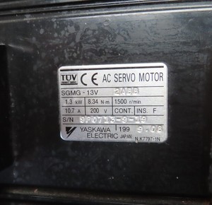 Motor SGMG13V2 SGMG13V 2 Original, Nuevo, 13kW 200V para PLC, Amplia Experiencia Técnica con Mantenimiento Industrial Sólido - Product Image 6
