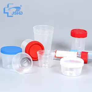 Disposable Urine Container Disposable Plastic 60ml 100ml Urine Container With Screw Cap