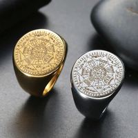 Bague en acier inoxydable Myshape Secret of Universe Solomon Ring Michaelmas Gabriel Jofiel Thavael Azrael Michael Archangels