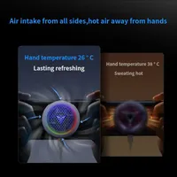 Refroidisseur de smartphone FLYDIGI B9X, radiateur thermoélectrique Peltier, ventilateur de dissipation thermique magnétique silencieux RGB pour le jeu et le streaming en direct
