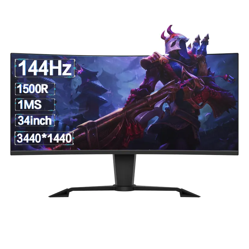HDR400 Curve MPRT 1MS Frameless 35 Inch Gaming Monitor Full HD 3440*1440 180hz curved gaming monitor