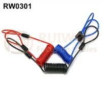 RW0301 RuiWor ressort rétractable rappel d'avertissement corde vélo câble serrure casque antivol fil d'acier serrure