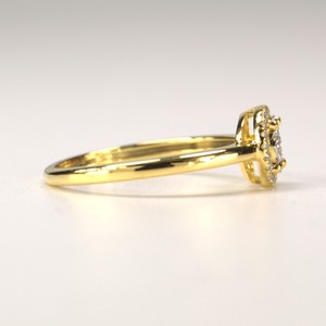 Precio de fábrica, anillo chapado en oro avanzado, anillo de estrella chapado en oro amarillo de 18 quilates, anillos de joyería fina para niña redonda - Product Image 3