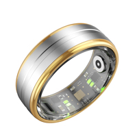 Bague connectée intelligente pour hommes : Suivi d'activité, modes sportifs, moniteur de sommeil, fréquence cardiaque, oxygène sanguin, contrôle via application, en alliage