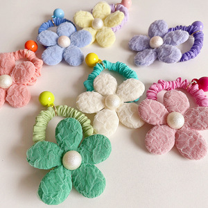 Coletero para Niñas con Flores de Malla Coloridas y Cuentas de Caramelo, Estilo Coreano, para la Primavera - Product Image 2