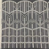 Tissu tissé transparent écologique Printemps/Été 2026 avec perles et paillettes, tissu à paillettes blanches pour robes de mariée et de soirée