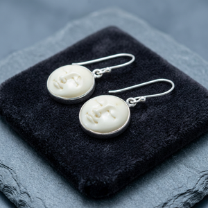 Pendientes Colgantes de Plata de Ley 925 de Última Moda, Diseño de Diosa Balinesa con Rostro de Hueso, Joyería Étnica Linda para Regalo de Boda o Fiesta - Product Image 3