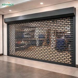 Puerta Enrollable <span class=keywords><strong>de</strong></span> Aleación <span class=keywords><strong>de</strong></span> Aluminio, Diseño Moderno, Sistema Motorizado para Fachada Arquitectónica - Product Image 6