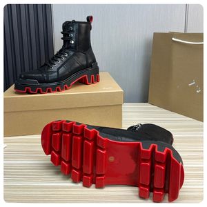 Botas Chelsea Retro de Diseño de Lujo para Hombre 2026, de Cuero con Tacón Rojo, Suela de Goma, Hechas a Mano, Impermeables, que Aumentan la Estatura - Product Image 4