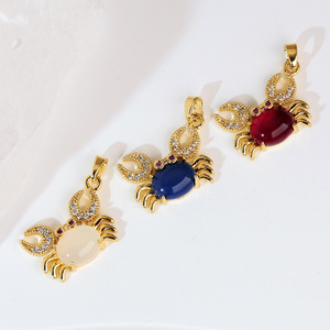 Vente chaude été océan série <span class=keywords><strong>crabe</strong></span> breloques bijoux accessoires femmes bricolage mode colliers pendentif - Product Image 2