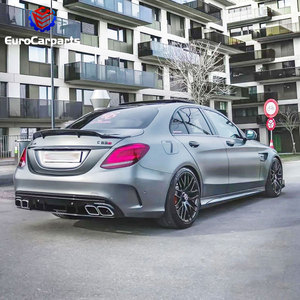 Kit de carrocería de coche deportivo, piezas de carrocería, rejilla de parachoques delantero, <span class=keywords><strong>2014</strong></span>-19y Class 4 puertas upgrade 205 mejora a C63 C43 - Product Image 3