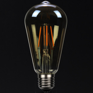 ST64 LED Filament Bulb 4W 6W 8W Vintage Edison Style <b>Decorative</b> Retro <b>Light</b> Bulb E27 Base 220V 110V - Product Image 4