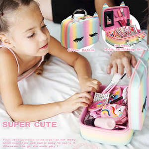 Kit de <span class=keywords><strong>maquillage</strong></span> pour enfants pour filles, véritable ensemble de <span class=keywords><strong>maquillage</strong></span> lavable, jouet de <span class=keywords><strong>maquillage</strong></span> pour tout-petits, sûr et non toxique, cosmétique de jeu pour enfants - Product Image 3