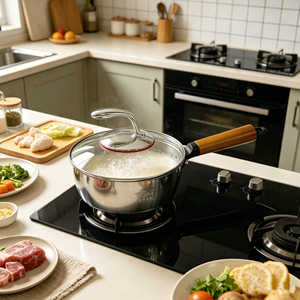 FLEY Articles de cuisine en gros, ustensiles de cuisine antiadhésifs en acier inoxydable 304 triple épaisseur pour la maison et l'hôtellerie, cuisinez en une <span class=keywords><strong>minute</strong></span> avec God. - Product Image 3