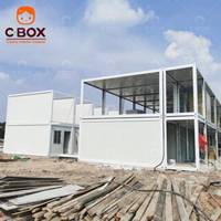 Cbox Maison préfabriquée moderne personnalisée, villa, bureau portable, entrepôt préfabriqué, mini-maison avec système géothermique, maison conteneur en kit