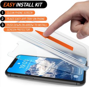 Vidrio templado Easy <span class=keywords><strong>App</strong></span> Clean Cabin Instalación rápida Privacidad Protector de pantalla - Product Image 2