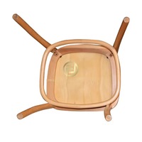 Chaise d'appoint de style scandinave en rotin avec dossier en cannage naturel pour appartement, hôtel boutique et café