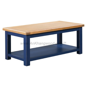 Table basse en bois bon prix meubles de salon de style vintage OEM ODM chêne/pin/acacia bois massif approvisionnement direct vietnamien - Product Image 2