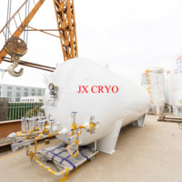 Réservoir de stockage cryogénique d'oxygène liquide de 20 m³ et 8 bars, cuve sous pression Lox, réservoir de stockage cryogénique, usine