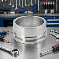 Pemasok Mesin CNC Baja Aluminium Titanium Flensa Knalpot 3" 4" Kit Perbaikan Flensa Knalpot Flensa Pipa Fleksibel Knalpot OEM