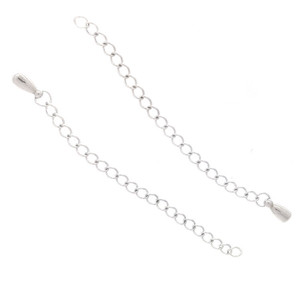 โซ่สแตนเลสทรงหยดน้ำ ขนาด 3-15 ซม. สำหรับทำเครื่องประดับ DIY ขายส่ง - Product Image 3