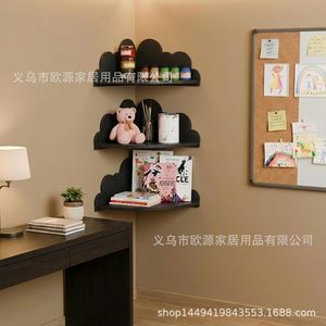 OY-PVC Cloud <b>Shelf</b> <b>Wall</b> <b>Mounted</b> Corner Storage <b>Shelf</b> For Children's Room Bookshelf Living Room Decorative Figurine Rack - Product Image 1