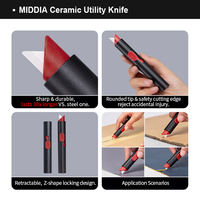MIDDIA Zirkonia-Keramik-Cuttermesser 18mm Kartonöffner Werkzeug Mini Sicheres Stiftmesser Taschenmesser im Großhandel