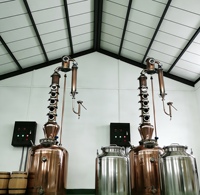Distillateur d'alcool domestique JiangMan - Modèle populaire 200 L avec colonne de distillation à plaques de cuivre à bulles de 4'' et 6''