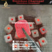 Approvisionnement d'usine Sigma fabriqué à partir de 100% sciure de bambou New Green Plus Bamboo Cube Shisha Charbon de bois