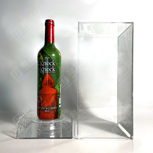 Mới nhất 2024 mới đến <span class=keywords><strong>Acrylic</strong></span> ánh sáng hiển thị rượu vang hộp dẫn duy nhất chai trường hợp rượu sâm banh hộp cho hiển thị - Product Image 4