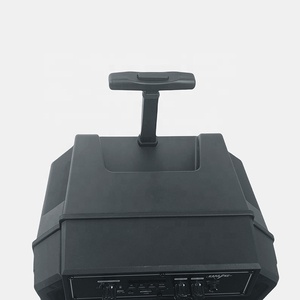 Haut-parleur trolley sans fil le plus vendu, 12 pouces, 20W, alimenté par batterie, USB/AUX, poignée intégrée pour l'exercice matinal en extérieur et les pique-niques - Product Image 5