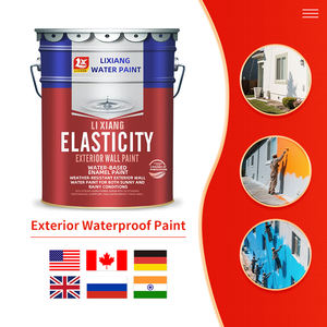 Cat dinding tahan UV tahan <span class=keywords><strong>Alkali</strong></span> asam luar ruangan tahan cuaca sempurna lapisan cat adhesi kuat - Product Image 2