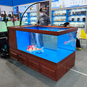 Acuario Grande para Peces <span class=keywords><strong>Koi</strong></span> y Goldfish, con Filtro de Fondo de Cristal Ultra Transparente, Diseño Desmontable para Sala de Estar u Oficina - Product Image 2