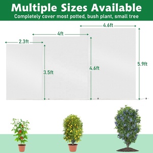 Jaring Penghalang Serangga untuk Tanaman 4 kaki X 6 kaki dengan Tali dan Gesper Jaring Taman Dari Pabrik - Product Image 4