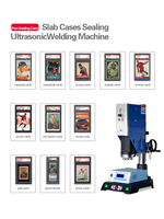 Machine de soudure en plastique ultrasonique de dalle de carte graduée claire de PSA pour la soudeuse sonique d'ADN de cachetage de cas acrylique de carte de classement de sport