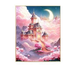 Rüyalar şehir boyama dijital DIY yetişkin yağlı boya ile paintbrush ve akrilik boya manzara resimleri ev dekor için - Product Image 1