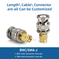 Adaptador BNC a RF Roscado, Conector Coaxial de 50 Ohmios, Convertidor de Señal RF para Antena de Radioaficionado, Compatible con Personalización OEM