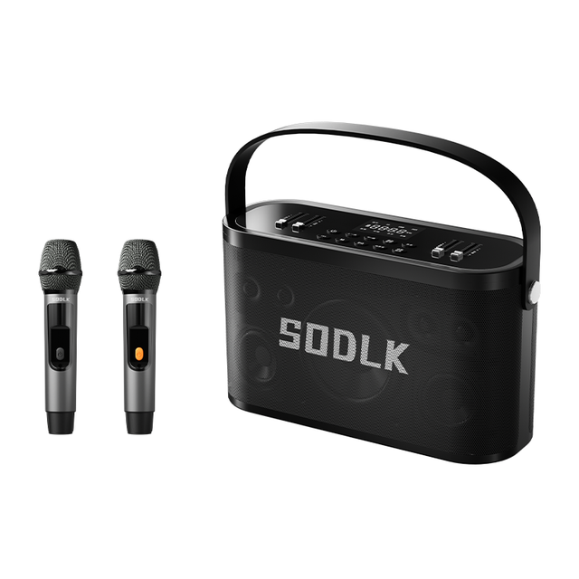 SODLK S1271 280W Wireless Karaoke Machine PA System with 2 Mics Support AUX, USB, TF Card, EQ, TWS, OTG, for Party, Singing