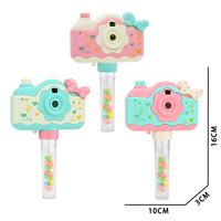 Appareil photo créatif amusant en plastique Zhiqu pour enfants, avec projection de bonbons, jouets lumineux, cadeaux, machine à bulles pour filles et enfants