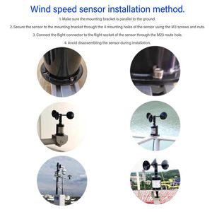 Anemómetro de Plástico YGC-FS1 RS485 con Salida de Voltaje Analógico de 4-20mA 0-5V, Sensor de Velocidad del Viento Económico para Medición en Estaciones Meteorológicas - Product Image 5